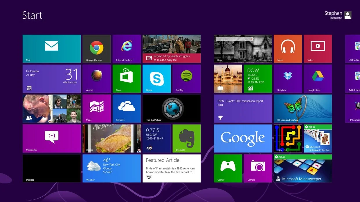 Win8 live tiles 1